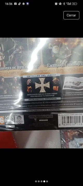 Videojuego PC Templario El Príncipe