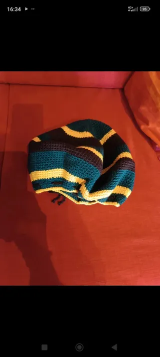 Cappello Rasta fatto a mano pura lana