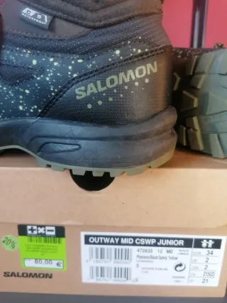 Botas Salomon niños waterproof Talla 34
