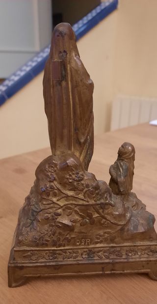 Antigua Escultura Virgen de Lourdes