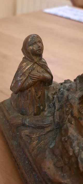 Antigua Escultura Virgen de Lourdes