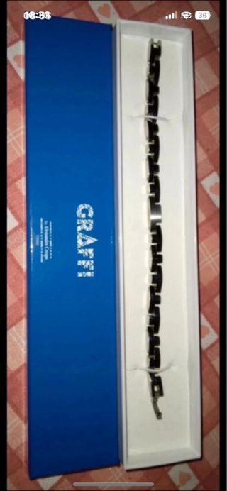 Bracciale uomo GRAFFI argento nero