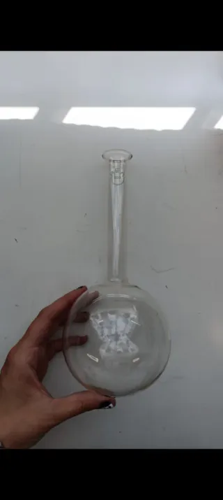 Matraz fondo redondo laboratorio