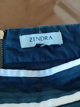 Falda Zendra Azul Marino
