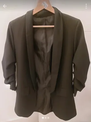 Blazer verde militar manga 3/4