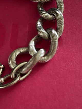 Pulsera Lotus eslabones plateada