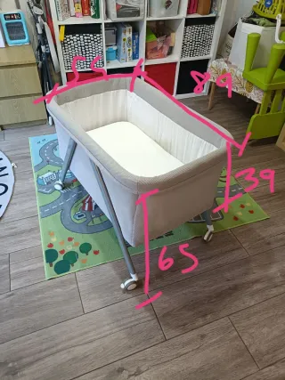 Cuna portátil, móvil, con ruedas Carrefour