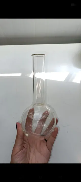 Matraz de laboratorio de vidrio