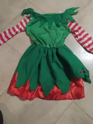 Disfraz Navidad Elfo Talla 4-6 años