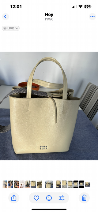 Bolso Bimba y Lola Beige Piel
