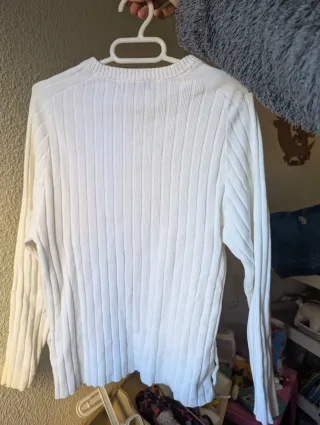 Jersey blanco de mujer