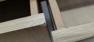 Mueble de entrada con espejo color roble