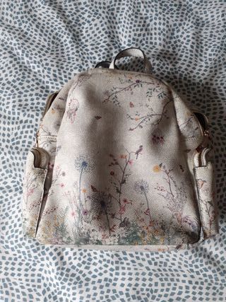 Bolso mochila estampado floral ajustable