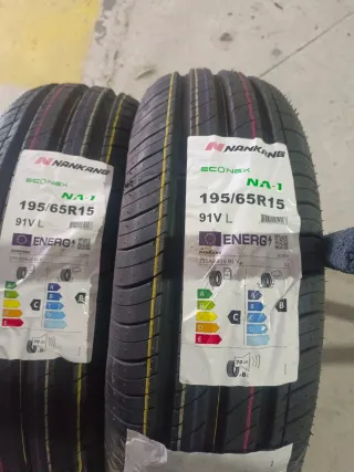 2 Neumáticos nuevos Nankang 195/65R15 91V