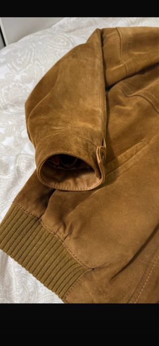 Chaqueta de ante de color marrón talla XL