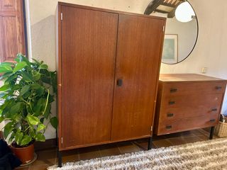 Conjunto 2 cómodas madera vintage media