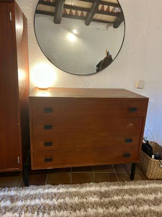 Conjunto 2 cómodas madera vintage media