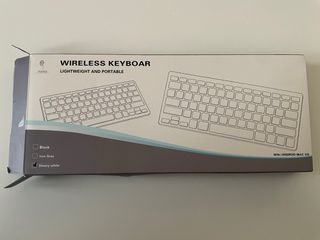 Tastiera wireless pc argento