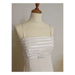 Vestido largo blanco "fiesta"