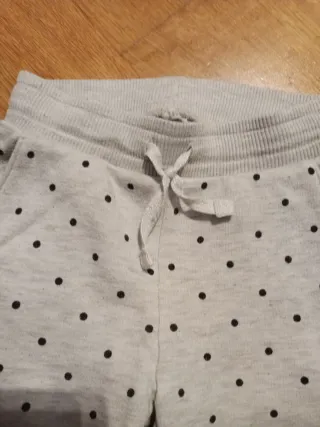 Pantaloni bimba pois grigi 3 anni