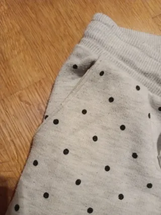 Pantaloni bimba pois grigi 3 anni