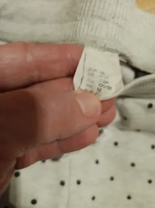 Pantaloni bimba pois grigi 3 anni