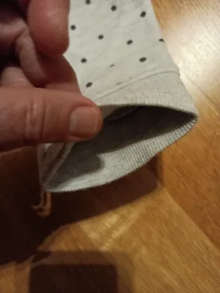 Pantaloni bimba pois grigi 3 anni