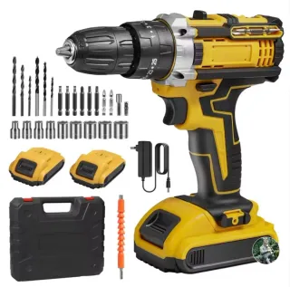 Taladro Atornillador Inalámbrico (2 Baterías)