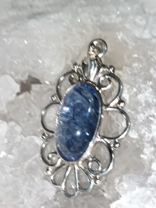 Colgante Plata Gema Azul Extra