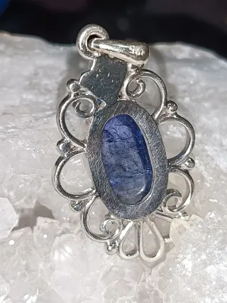 Colgante Plata Gema Azul Extra