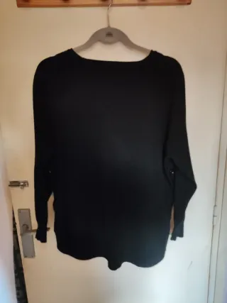 Jersey negro mujer talla L