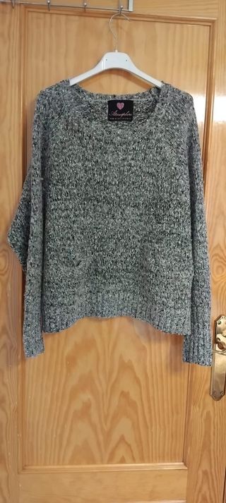 Jersey Atmosphere cuello redondo gris T.42-44