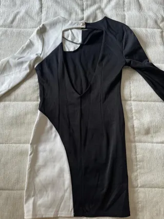 Vestido Bicolor Elegante