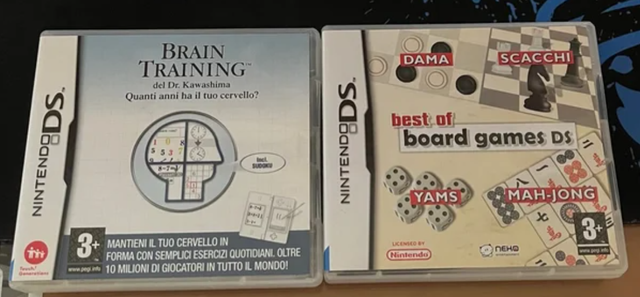 Giochi Nintendo DS: Brain Training e Best of Board