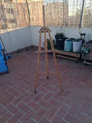 Atril de pintura de madera