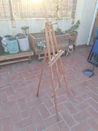 Atril de pintura de madera