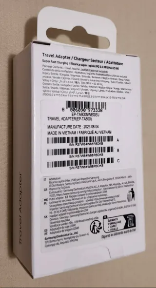 Adaptador Samsung 25W PD USB-C