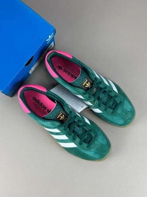 Adidas Gazelle Indoor Verde/Rosa