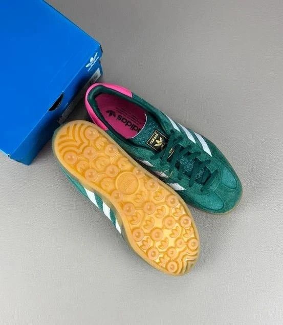 Adidas Gazelle Indoor Verde/Rosa