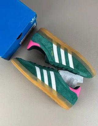 Adidas Gazelle Indoor Verde/Rosa