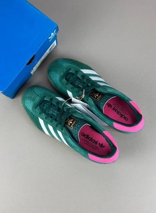 Adidas Gazelle Indoor Verde/Rosa