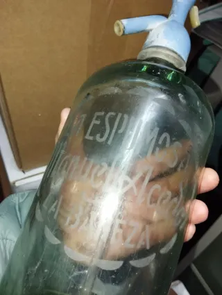 Sifón antiguo Manuel Acedo de la Bañeza León