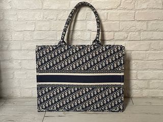 Bolso Tote estilo Dior Beige y Azul