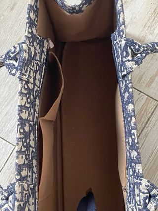 Bolso Tote estilo Dior Beige y Azul