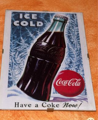 3 Quadri Pubblicità Coca Cola Anni 70