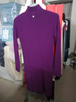 Vestito donna caldo prugna tg S