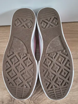 Converse con plataforma talla 39,5 color rosa malv