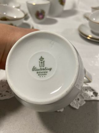 Juego de café Winterling Bavaria porcelana