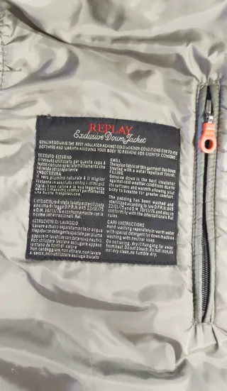 Chaleco Replay Talla XL Verde Oliva