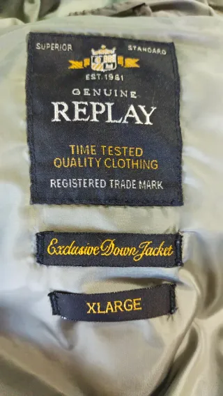 Chaleco Replay Talla XL Verde Oliva